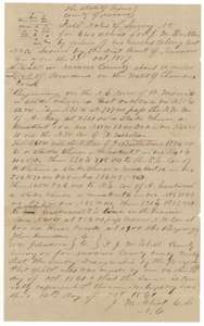 Field notes for 640 acres for John M. Britton on the waters of Chambers Creek, west of Corsicana, surveyed by county surveyor J. M. Eliot, 14 October 1861.