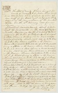 Plat and field notes for 320 acres for P. W. Fuller on the head of Little Briar creek, 8 1/2 miles west of Corsicana (abst 287), surveyed by J. M. Eliot.