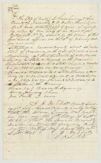 Plat and field notes for the second 320 acres for P. W. Fuller on Richland creek (abst 288), chain men Henry Johnson and Jno. Smith, surveyor J. M. Eliot.