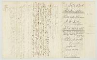 Wrapper and recording certificate for the Richland creek 320 acres, Abst 288, map check 'Covers E. Bowen 2-392', patent No. 353 Vol 37.