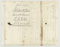 Back of the certificate, endorsed Robertson 3d Class, special act certificate 640 acres, P. W. Fuller, filed Oct 5 1868.