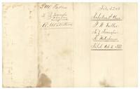 Wrapper for the Fuller to Waterhouse transfer of the 640-acre certificate, filed Oct 5 1868.