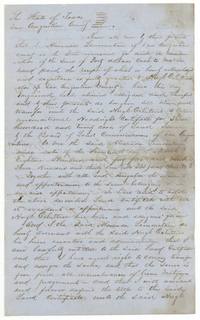Alexander Lamountain sells his headright certificate No. 331 to Hugh Ochiltree for $40, San Augustine, 19 March 1850.