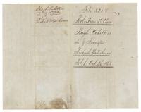 Wrapper for the Ochiltree to Waterhouse transfer, filed 26 October 1868.
