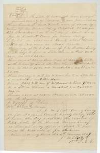 Field notes for 320 acres on Briar Creek, adopted 4 January 1868 by Navarro County surveyor J. M. Elliot from an earlier survey, with a small sketch plat.