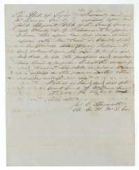Clerk's certificate at Waco, 15 April 1852, proving James T. Caddell's conveyance of the certificate to David R. Mitchell.
