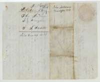 Wrapper for John Anderson's transfer of 320 acres to James T. Caddell, filed 29 December 1868.