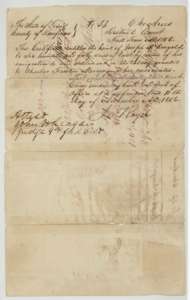 Mercer's Colony certificate No. 33 for 640 acres issued to the heirs of Joseph McDougald by the Kaufman County District Court, 11 November 1856.