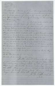 Field notes for 160 acres on Brier Creek surveyed by J. M. Eliot, 18 June 1867, under scrip for a different claimant and filed in this file.