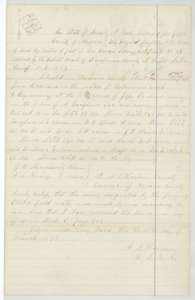 Field notes and plat for 14 acres on Cottonwood Creek, surveyed for Joseph McDougald's heirs by county surveyor A. S. Howren, 15 March 1873.