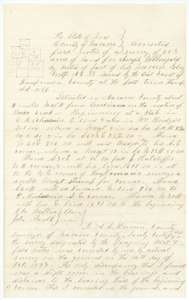 Corrected field notes for 283 acres on Brier Creek, run again on the ground for Joseph McDougald's heirs by county surveyor A. S. Howren, 14 October 1873.
