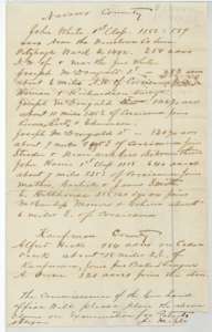 List sent by J. M. Eliot to the Land Office of Navarro and Kaufman County claims, including the McDougald tracts, that he asks to have examined for patent.