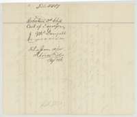 Wrapper for county surveyor Howren's certificate on the 283-acre McDougald survey, filed June 1874.