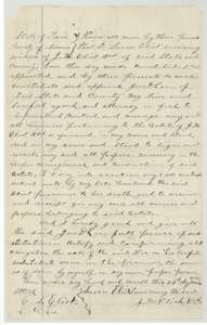 Power of attorney of 23 November 1877 in which Susan Eliot, widow of J. M. Eliot, authorizes Jno. D. Lee to manage his estate and business.
