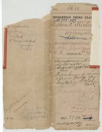 File jacket 5611, Robertson Third Class, abstracts 887-888, Stephen F. Minton, 117 acres, patented to James Garrity 11 September 1878 as No. 463 1/2 Vol. 44.
