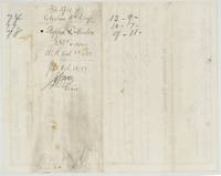 Back of the certificate with docket naming Stephen F. Minton, 285 3/10 acres, filed 18 October 1877.