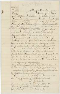 Field notes and sketch of 117 acres for Minton about 8 miles northwest of Corsicana by B. F. Marchbanks, recorded Book C page 194.