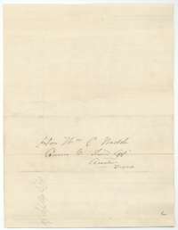 Blank sheet of the surveyors' letter, addressed to the Land Commissioner at Austin.