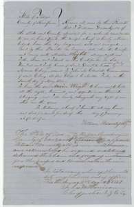 Deed of January 1857 in which William Warrenskjold sells his interest in Milton Finley's colony certificate to Arvin Wright, acknowledged in Van Zandt County.