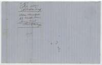 Jacket for the transfer from William Warrenskjold to Arvin Wright, filed 27 May 1858.