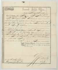General Land Office balance certificate No. 2/4545 for 320 acres to Thomas F. McKinney and Samuel M. Williams, issued at Austin, 26 May 1857.