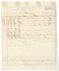 Back of the scrip certificate, with the Land Office docket for the two 320-acre certificates of McKinney and Williams.