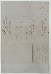 Filing wrapper for James Dunn's application for survey on the McKinney and Williams certificates, 1857.