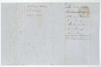 Filing wrapper for the transfers of the McKinney and Williams certificate to William B. Johnston and James Dunn, filed 12 February 1858.