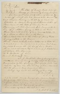 Field notes and plat for Survey No. 1, 640 acres on Chambers Creek by J. M. Eliot, with chain carriers Mitchell and Anderson.