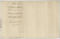 Wrapper for the Survey No. 1 field notes, filed 6 January 1868, patented 2 October 1868.